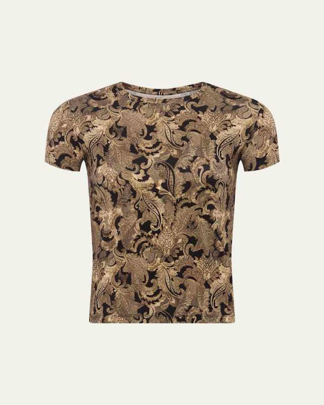 Ressi Short-Sleeve Paisley Tee